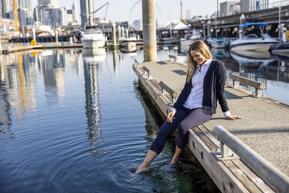 Cutter & Buck - Tofino Pants Ladies Steel Grey Melange XL